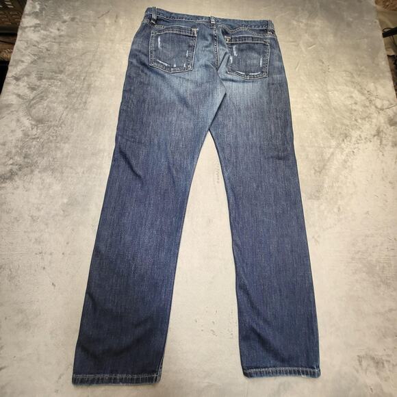 Banana Republic Jeans Womens 10 Blue Medium Wash Straight Leg Denim Classic - Picture 8 of 9